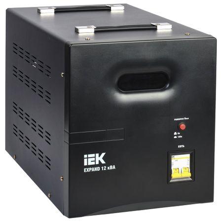 Переносной однофазный стабилизатор напряжения IEK EXPAND IVS21-1-012-11