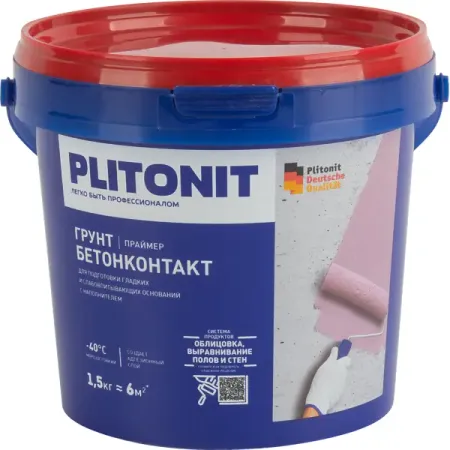 Грунтовка Plitonit БетонКонтакт 1.5 кг