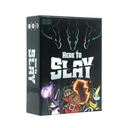 Расширение для настольной игры Here To Slay 2 Семейная вечеринка Казуальная игра Карточный пасьянс