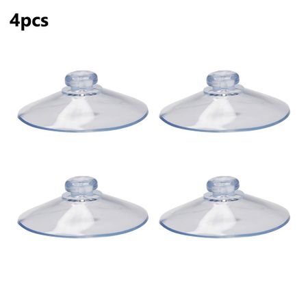 Прозрачные настенные крючки на присоске 55 мм Aesthetics 4pcs