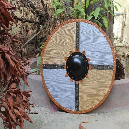 Royal Handicraft Защита викингов Viking Battle ready 60,96 см Ручной резной щит