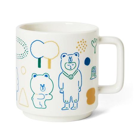 Кружка Line Friends Brown & Friends Circus Boy Band Blue