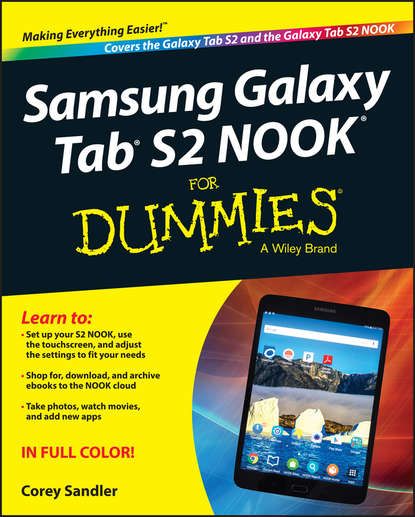Corey  Sandler Samsung Galaxy Tab S2 NOOK For Dummies