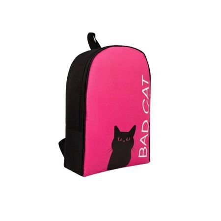 Рюкзак SIMA LAND Nazamok "Bad cat" текстильный 38х26х13см, фуксия