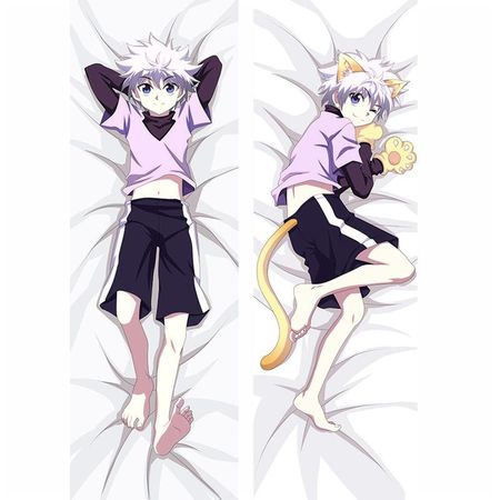Аниме Hunter X Hunter Killua Zoldyck Косплей обнимающее тело наволочка 2-сторонняя наволочка для постельного белья с принтом персиковая кожа 40x120cm