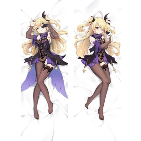 60x180 см игра Genshin Impact Fischl Dakimakura наволочка с двусторонним принтом мужской отаку обнимающий чехол для подушки в подарок 40x120cm Peach Skin