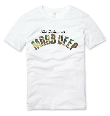 Mobb Deep The Infamous Камуфляжная белая футболка унисекс в стиле хип-хоп S