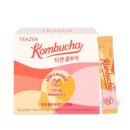 Чай TEAZEN KOMBUCHA со вкусом манго и гуавы(10EA/30EA/50EA/60EA/100EA) 10EA