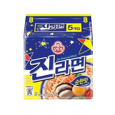 [OTTOGI] Ottogi Jin Ramen Mild Flavor BTS Jin s Pick и набор кукол BTS 5pcs