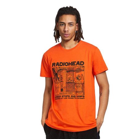Оранжевая футболка унисекс Radiohead Gawps S