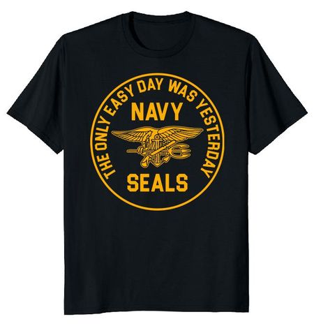 Темно-синяя футболка унисекс SEAL Team Three S