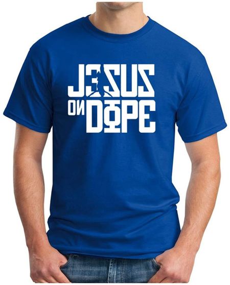Черная футболка унисекс «Jesus On Dope» Cocaine Chrystal Meth Ganja God Gothic Indie House S