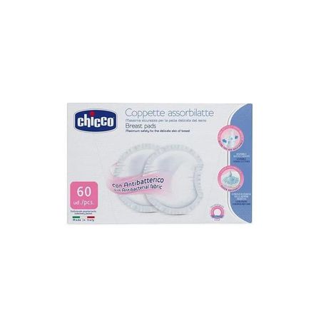 Антибактериальные абсорбирующие диски Chicco