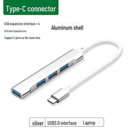Док-станция расширения USB Type-C: Разветвитель USB-концентратора Type-C для подключения ноутбука, мыши, клавиатуры и USB-диска