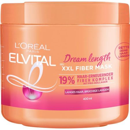 LOREAL LOREAL УХОД ЗА ВОЛОСАМИ XXL МАСКА С ВОЛОКНАМИ 400 мл