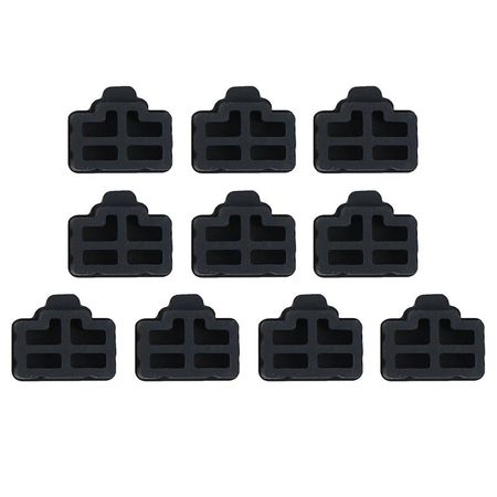 10 шт. Ethernet-концентратор порт RJ45 пылезащитная крышка защитная заглушка чёрный