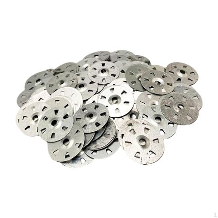 200 шайб для крепления пенопласта под шурупы и гвозди Six Hole