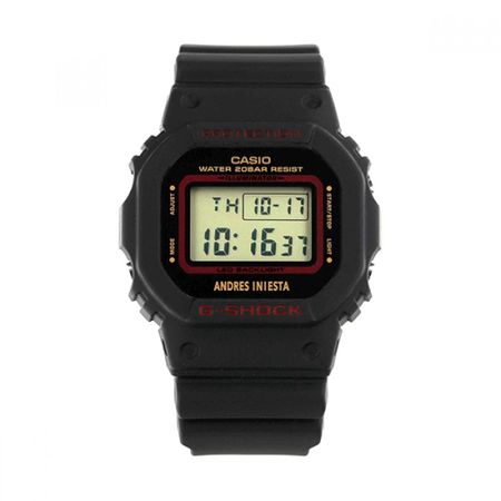 G Shock Dw 5600ai 1dr Dw 5600ai 1 5600 Series diGital Square Sports Soldier Andres Iniesta Collaboration Male Pu DW-5600AI-1DR