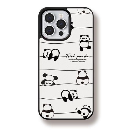 Магнитный матовый черный чехол-рамка Zhitai для Apple iPhone 12/14 Pro Max/15 с мультяшным дизайном iPhone 12/12 Pro