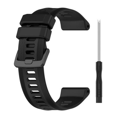 Ремешок для часов Garmin Forerunner 965 Solar / Garmin Forerunner955 Solar, силиконовый ремешок, подарочный инструмент Forerunner 955（955 Solar чёрный
