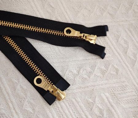 YKK №. 5 Металлическая молния с двумя замками для курток и свитеров