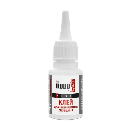 Клей цианоакрилатный секундный KUDO PROFF SMB-020, 20 гр KUDO KUDO SMB-020 KUDO SMB-020