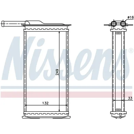 Радиатор печки NISSENS NISSENS 71761