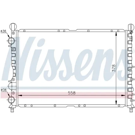 Радиатор NISSENS NISSENS 60035
