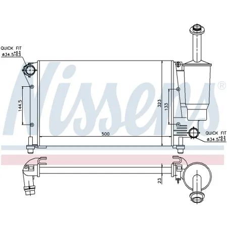 Радиатор NISSENS NISSENS 617845