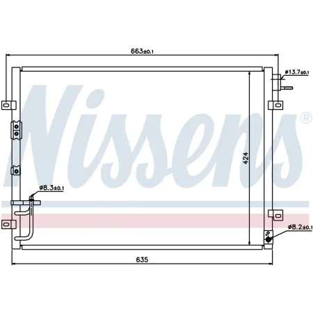 Радиатор кондиционера nissens NISSENS 94636