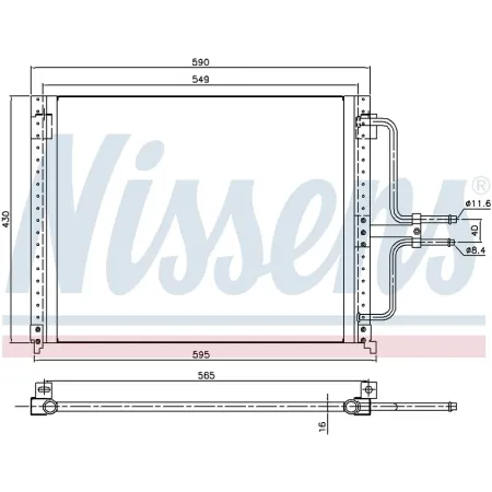 Радиатор кондиционера NISSENS NISSENS 94201