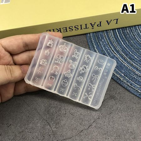 Силиконовая форма для ногтей мультяшная цветок французский стиль украшения для ногтей маникюр DIY дизайн стереоскопическая штамповочная пластина A1