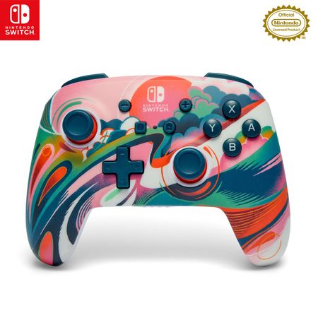 Лицензированный беспроводной контроллер PowerA Enhanced для Nintendo Switch Liquid Sunset [Продукт Nintendo] - [2-летняя гарантия] NSGP0351JP-01