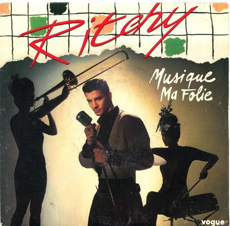 7inch Record RITCHY - Musique Ma Folie 102030 Vogue 1984 France Rock Used