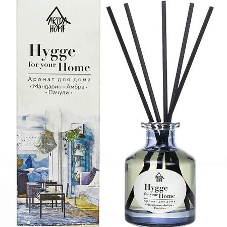 Аромадиффузор ARIDA HOME Аромат для дома Hygge Home Мандарин/Амбра/Пачули
