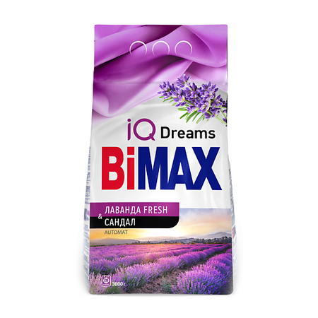 Порошок для стирки BIMAX Стиральный порошок Лаванда Fresh&Сандал Automat