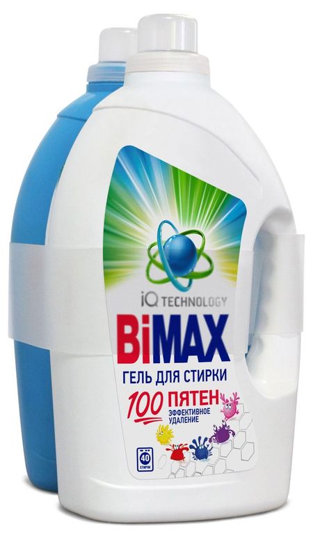 Набор Гель Bimax 100 Пятен 2,6 кг + Гель BiMAX Color 2,6 кг