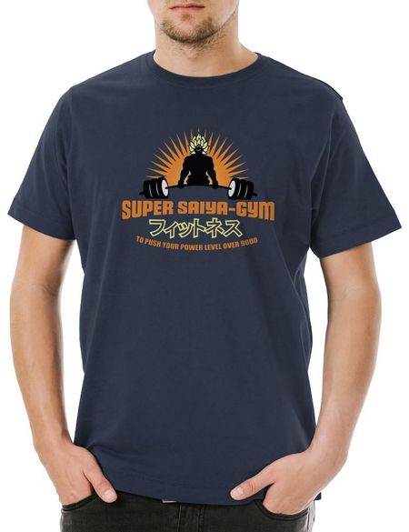 Мужская футболка Super Saiya Gym Super Saiya Gym Винтажная Сон Дракон Сон Гоку Шарик Z 3XL