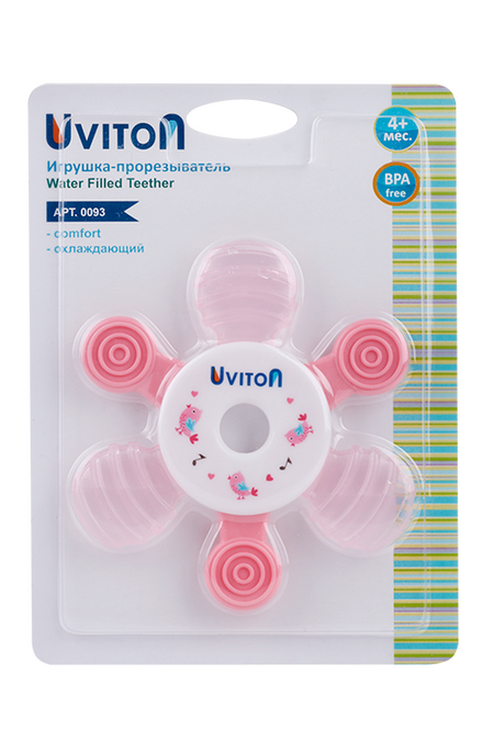 Прорезыватель Uviton охлаждающий Снежинка, микс