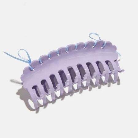 CHUNKS Laced Bow Claw in Lilac Lilac
