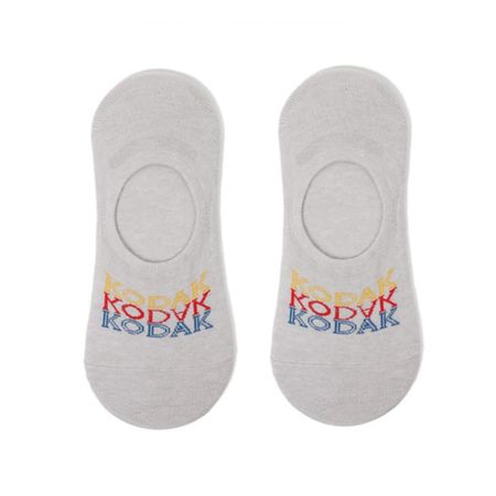 KODAK Apparel Lettering No-Show Socks GREY LXL