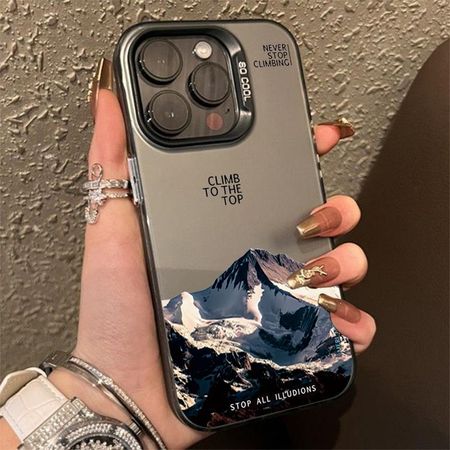 Чехол для телефона INS Mountain Landscape Sunset IMD для iPhone 14 15 11 12 13 16 Pro Max 7 8 Plus SE 2 XR X XS, противоударный бампер For iPhone 16Pro Max небо