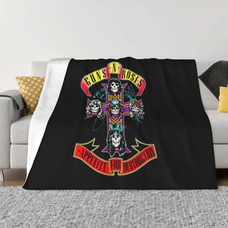 guns n roses gnr, guns n roses gnr,guns n roses gnr,guns n roses gnr, guns n roses gnr,gu Плед# 75X95CM серый