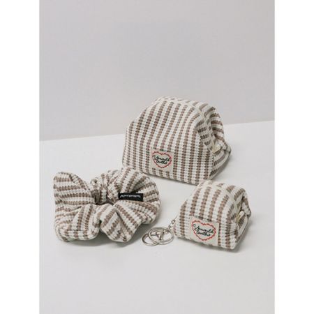 Вам понравится этот рецепт Вязаный чехол Брелок Скранчи (Мокко) Knit Pouch Keyring (Medium) (4,000 won)