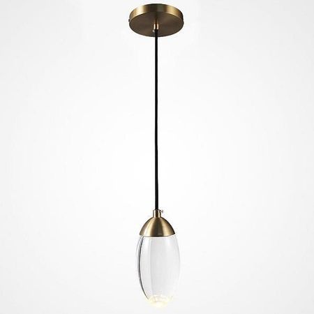 Подвесной светильник O-LUCE Fiera 1110475 цвет плафона/подвески Прозрачный, цвет арматуры Латунь