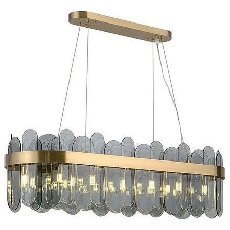Подвесной светильник O-LUCE Bella Luce 18337061 цвет плафона/подвески Дымчатый, цвет арматуры Золото