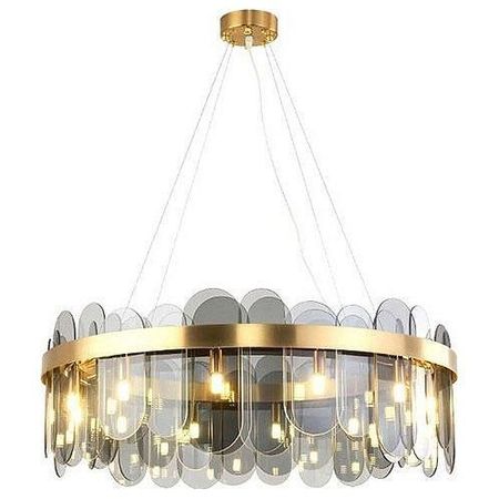 Подвесной светильник O-LUCE Bella Luce 18437061 цвет плафона/подвески Дымчатый, цвет арматуры Золото
