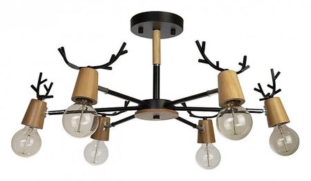 Люстра на штанге Loft it Sven 10024/6 Black цвет арматуры Коричневый, Черный