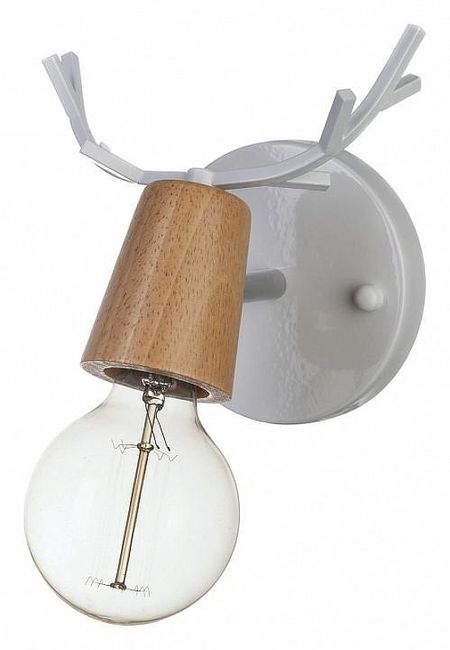 Бра Loft it Sven 10024/1W White цвет Белый, Коричневый