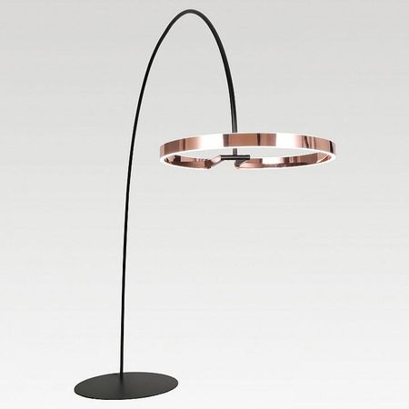 Торшер Lussole Shoe LSP-0937 цвет плафона/подвески Медь, цвет арматуры Черный